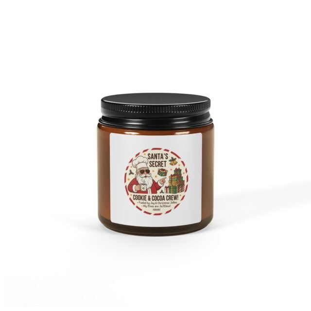 Scented Soy Candle (Multi-Size, Amber Jar)