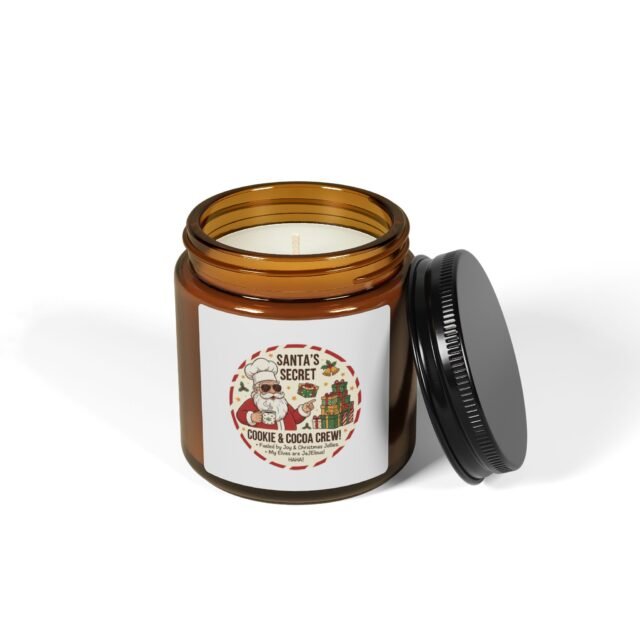 Scented Soy Candle (Multi-Size, Amber Jar) - Image 2