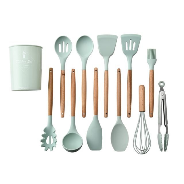 NG SOLUTIONS PRODUCTS - Silicone Kitchenware With Wooden Handle