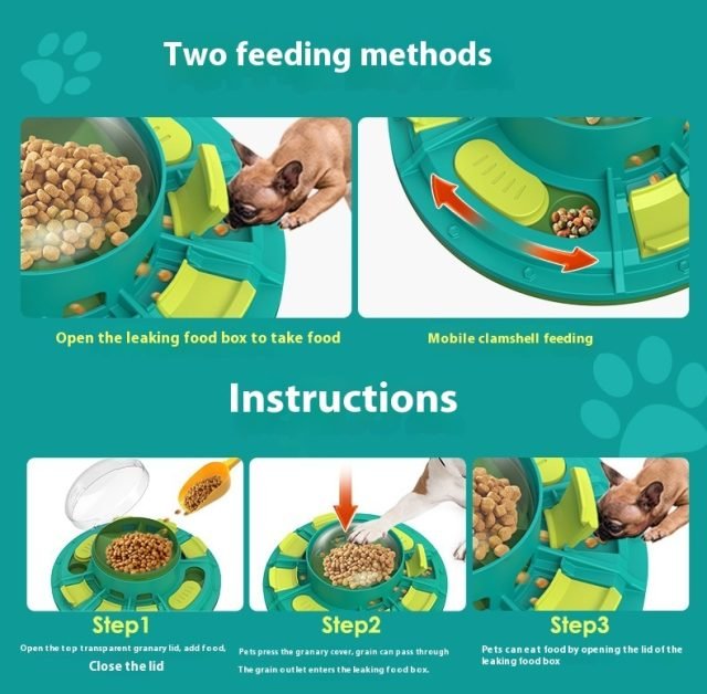 NG SOLUTIONS PRODUCTS - Interactive Dog Puzzle Toy To Improve IQ And Slow Feeding Suitable For Pets Of All Sizes Nutritious Suitable For Pets Non-Electric Plastic Pet Game Pet Products