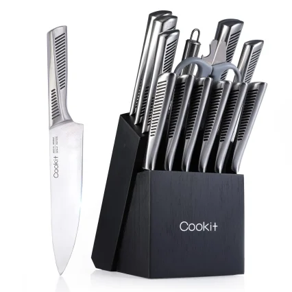 NG SOLUTIONS PRODUCTS - Chef Knives 15 pieces with Non-Slip German Stainless Steel