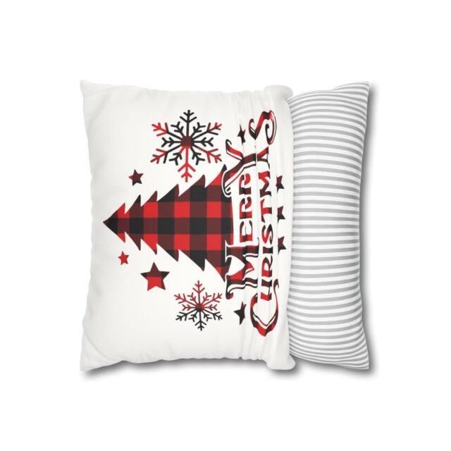 Faux Suede Square Pillowcase - Image 2