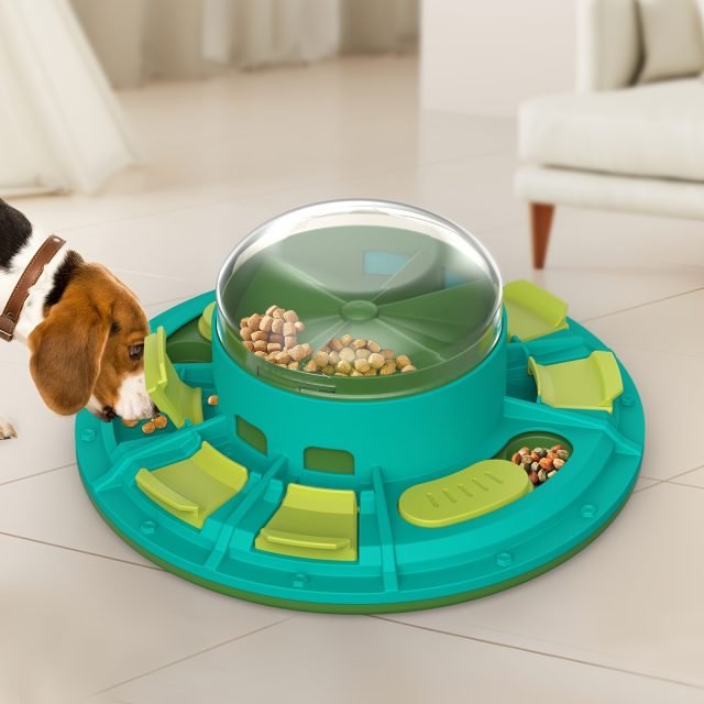 NG SOLUTIONS PRODUCTS - Interactive Dog Puzzle Toy To Improve IQ And Slow Feeding Suitable For Pets Of All Sizes Nutritious Suitable For Pets Non-Electric Plastic Pet Game Pet Products