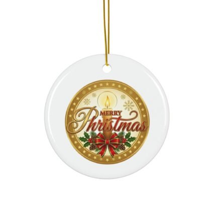 Ceramic Ornaments, 2-Side Print, (1pc, 3pcs, 5pcs, 10pcs)