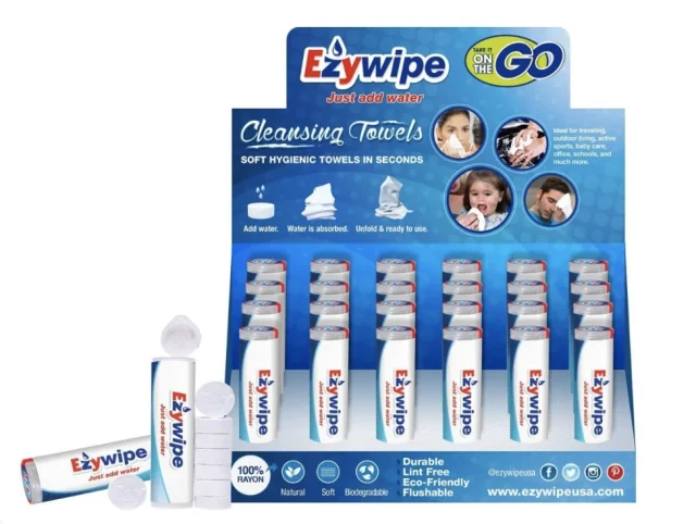 NG SOLUTIONS PRODUCTS-Ezywipe Waterproof Expandable 8 Wipes Reusable