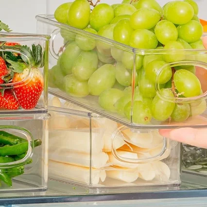 NG SOLUTIONS PRODUCTS-Clear Storage Containers with handles