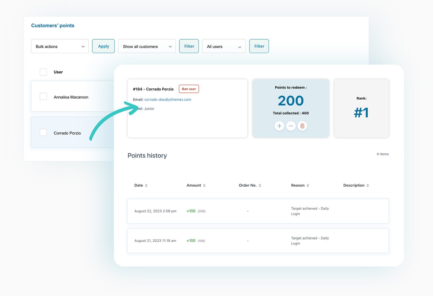 WooCommerce-Points-Rewards-Customer-Points-Table