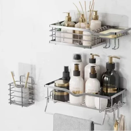 NG SOLUTIONS PRODUCTS-Shower Caddy And Soap Dish With Hooks