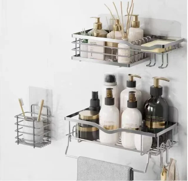 NG SOLUTIONS PRODUCTS-Shower Caddy And Soap Dish With Hooks