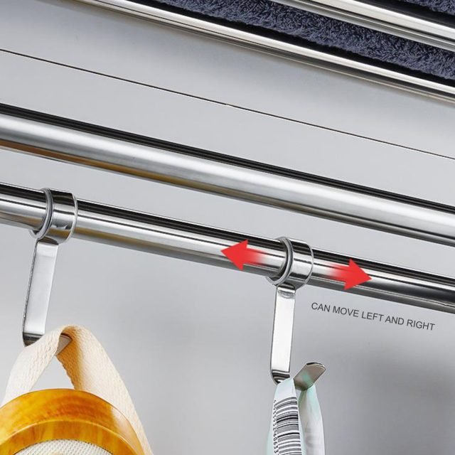 23 Inch Towel Bar Rustproof Stainless Steel Towel Shelf - Image 3